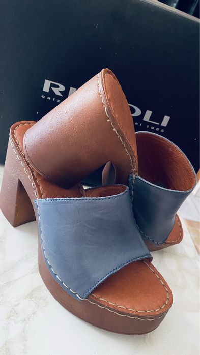 Saboți de damă din piele naturală