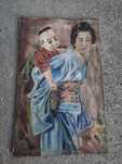 tablou vechi pictura pe panza 34/55 cm