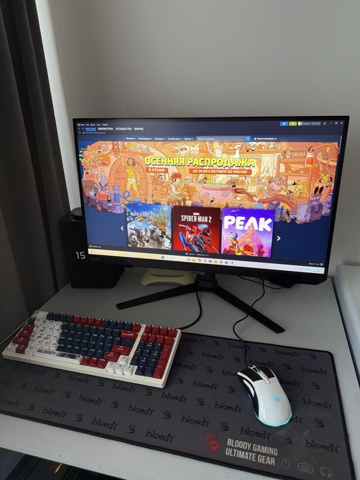 Игровой пк с монитором и кресло