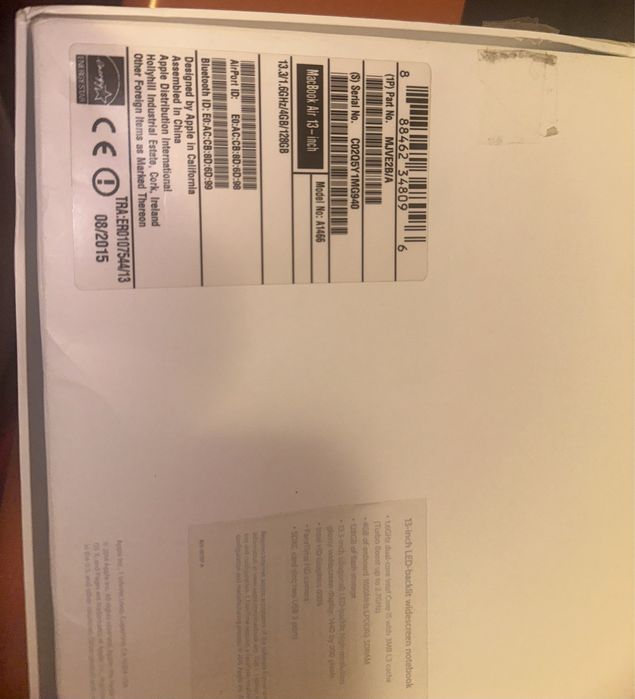 Macbook air 2015 13inch