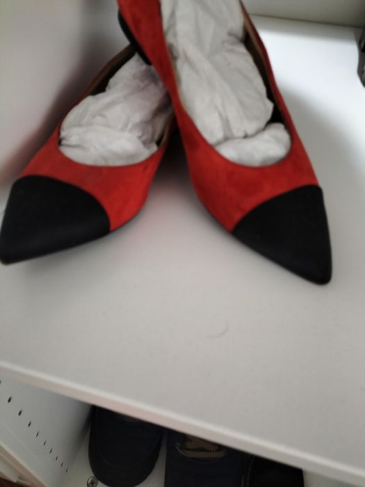 Balerini Chanel roșii și negru