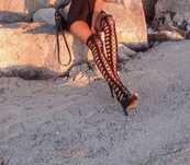 Sandale gladiator piele