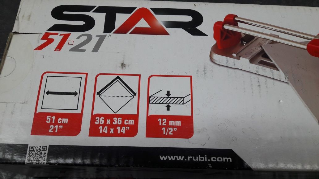 Машина за рязане на плочки ръчна RUBI 510 мм,12 мм с резервно ножче