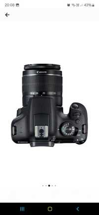DSLR Canon EOS 2000D,24.1 MP, Negru + Obiectiv EF-S 18-55mm DC III