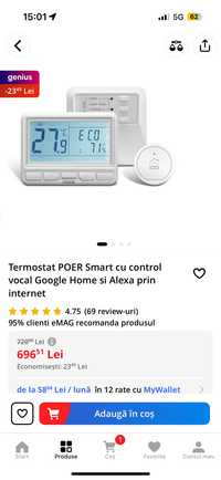 Termostat Poer ca  nou