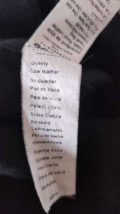 Pieces маркова пътна чанта от естествена кожа