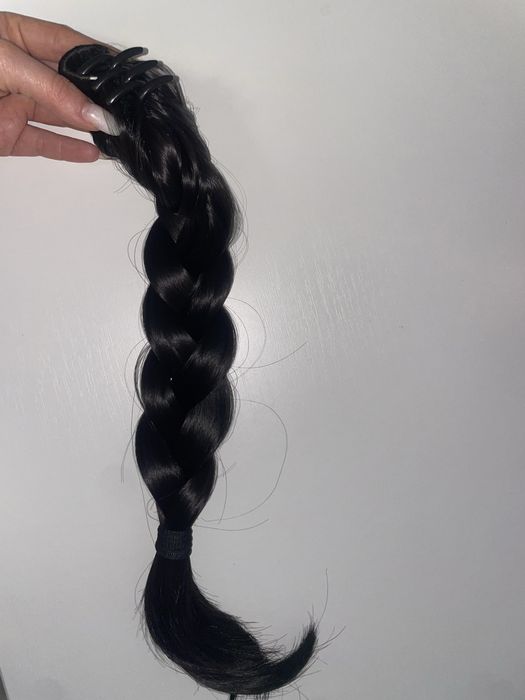 Extensie - coada de par impletita cu cleste