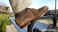 Pantofi oxford 43 cap toe premium Minelli NOI piele naturala moale