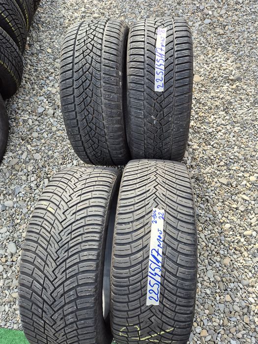 Vând cauciucuri 225/45/17 M+S 2și2 imp Germania