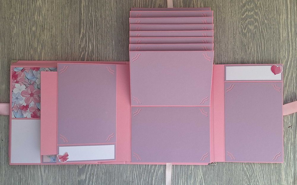 Албум за снимки "Котенце" в розово, ръчна изработка /63.17