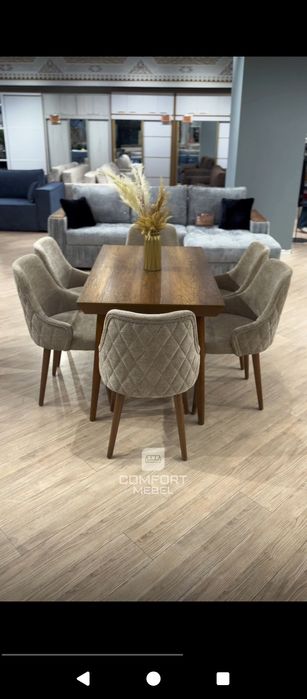 Обеденный стол и стулья по акции