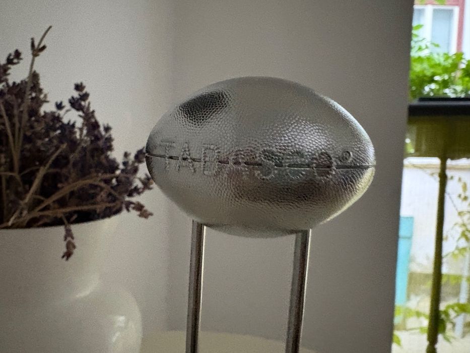 Suport vintage aluminiu pentru sosuri Tabasco, prindere pentru masă