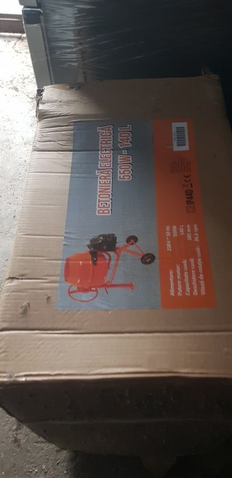 Vand betoniera 140 l, 550w noua, în garantie