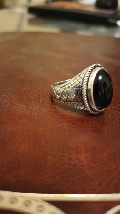 Мъжки стилен сребърен пръстен