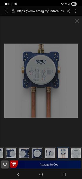 Vand Unitate instalare incastrat Grohe Rapido SmartBox 35604000