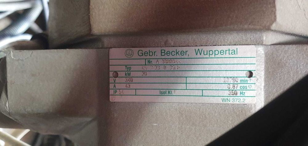 Turbina Blower laser Bystronic 4000 W Becker A1800944