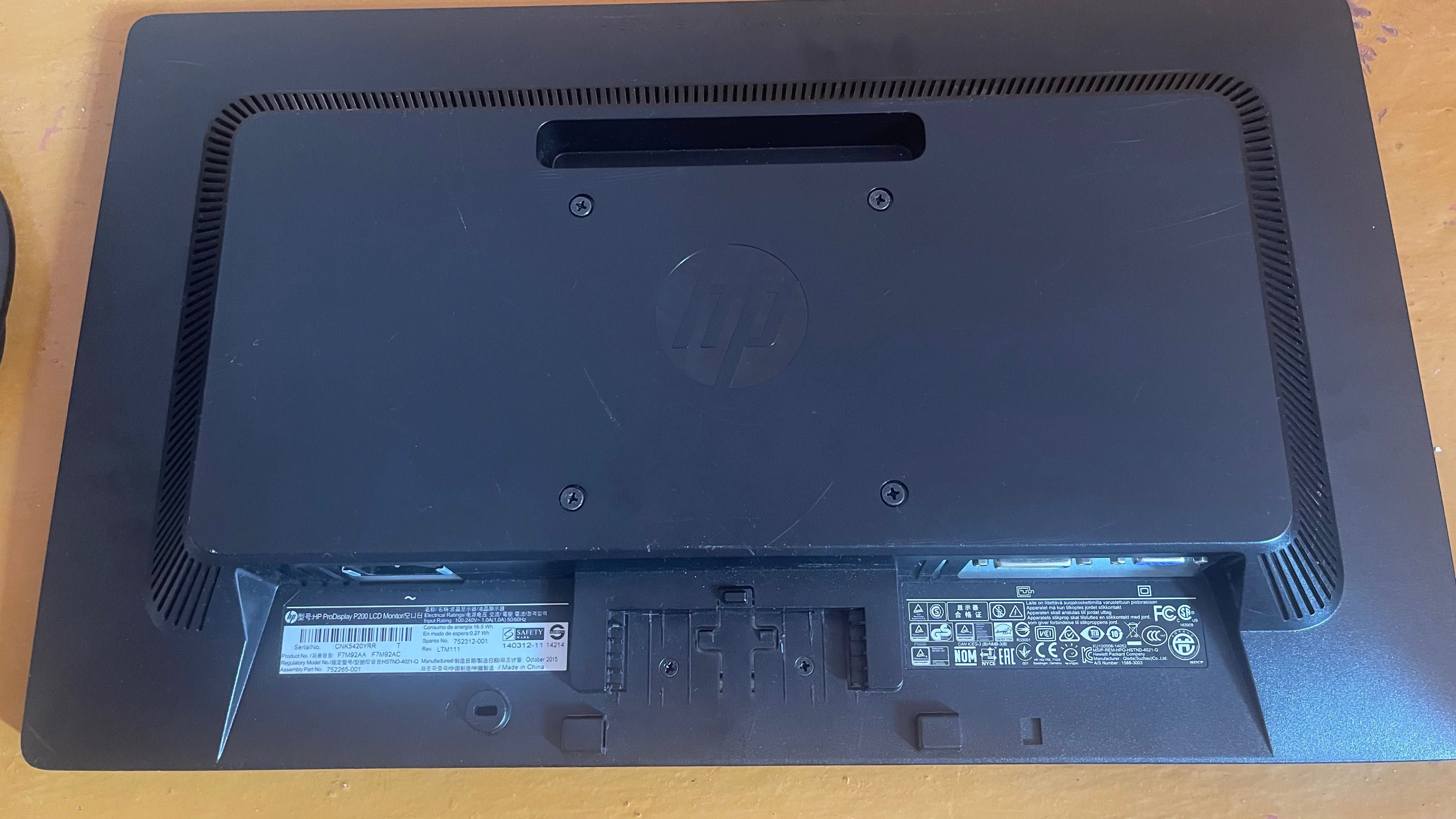 HP pro display P200. LCD monitor