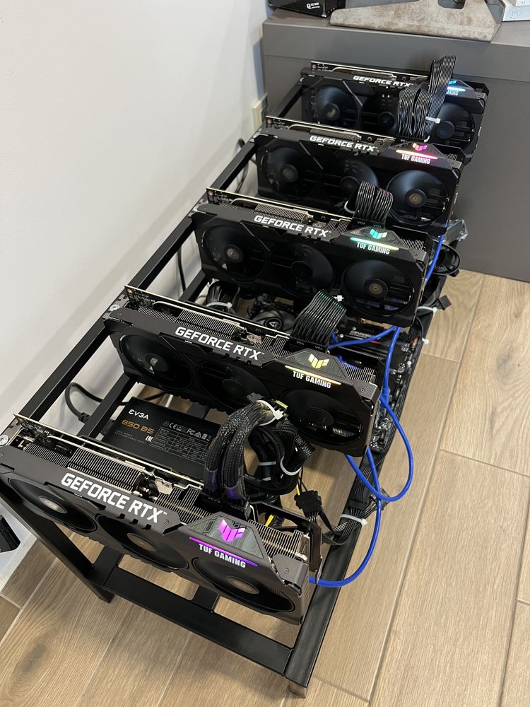 Mining rig / копачка RTX 3080 12GB 6400Mh/s