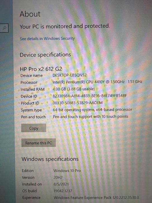 Tableta HP Pro x2 612 G2, Windows 10