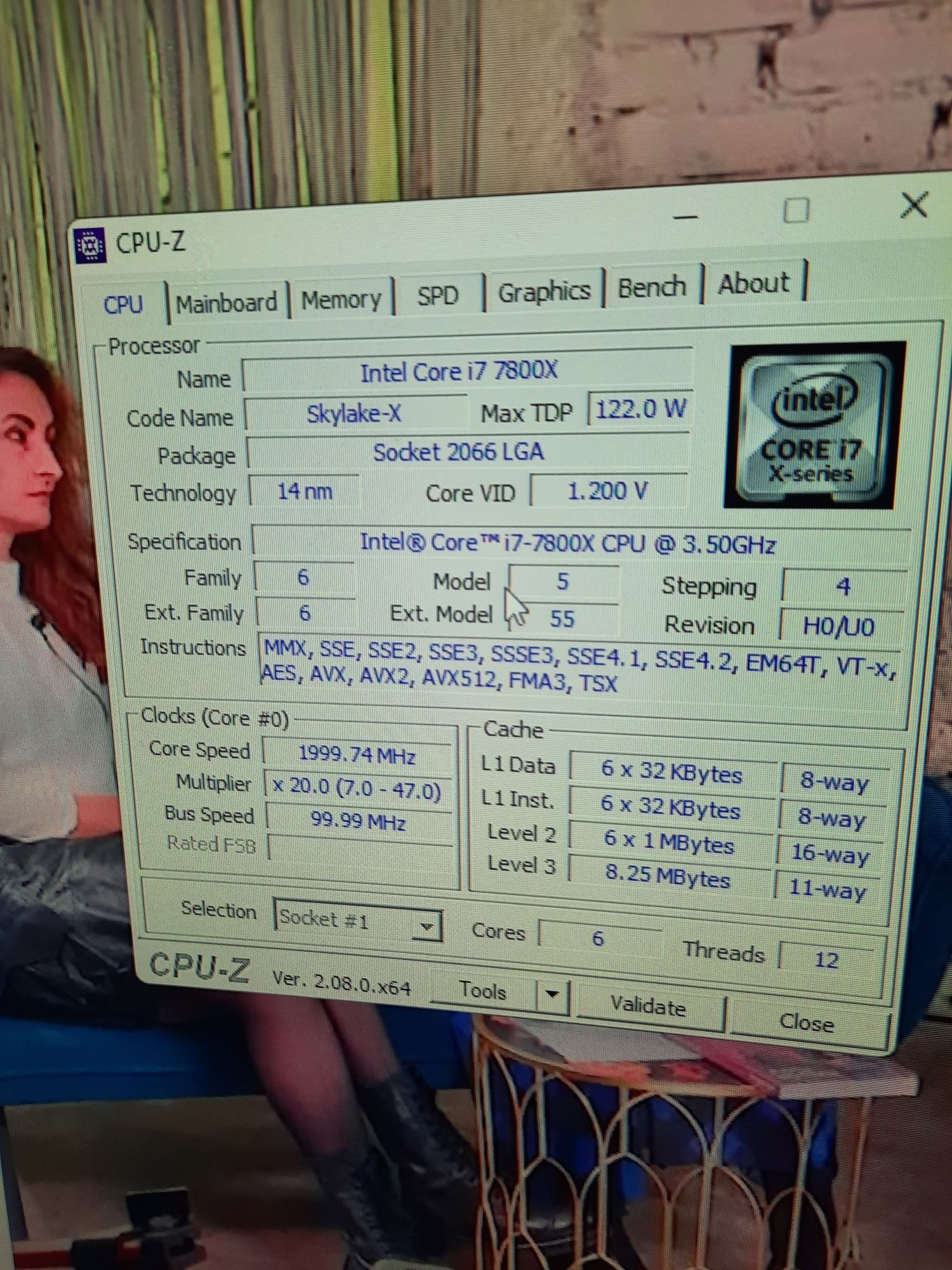 Процесор i7 7800x s.2066