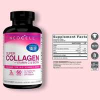 Коллаген+ вит C + биотин NeoCell Super Collagen Peptides 180 шт