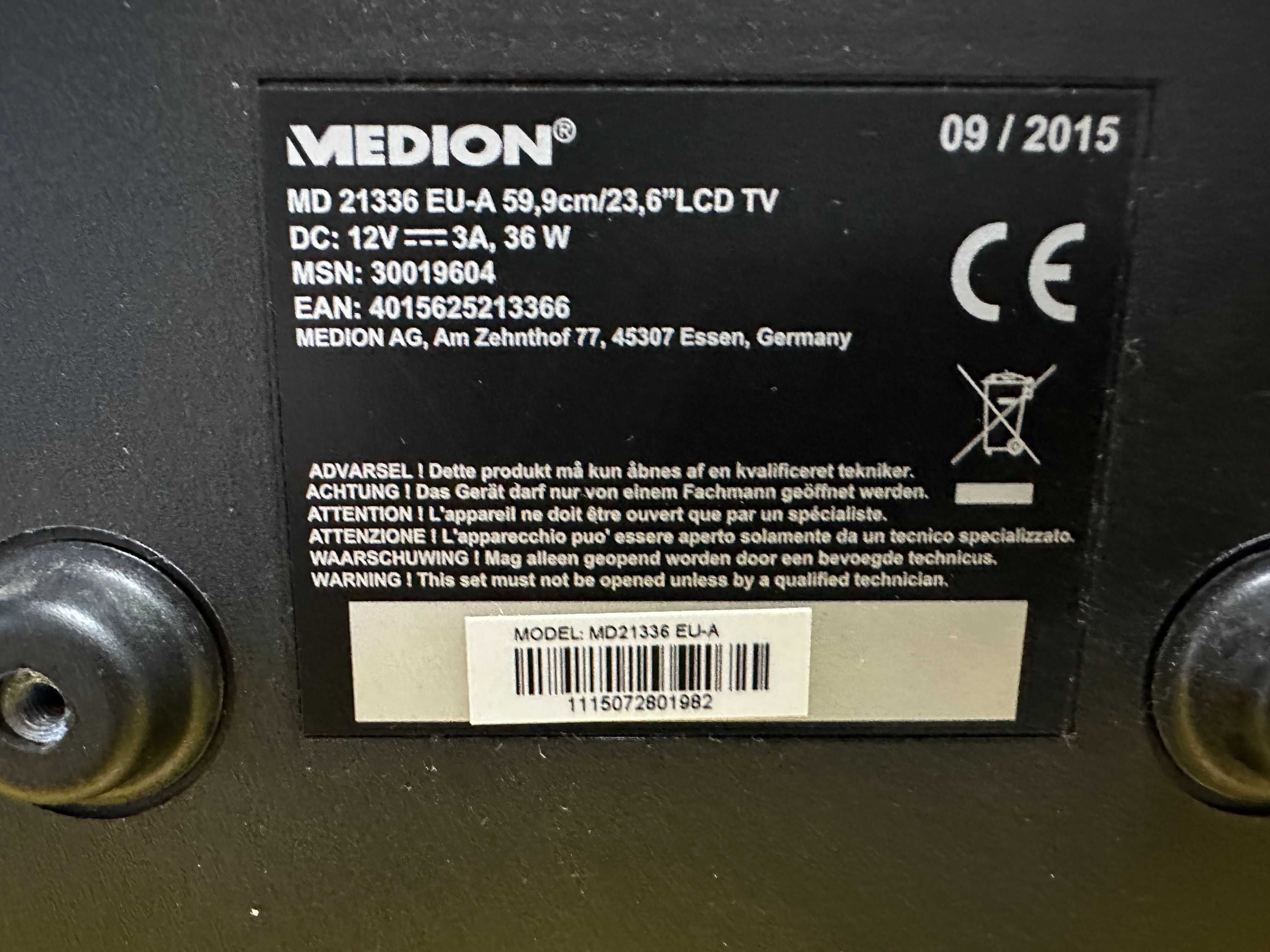 Телвизор LED tv Medion 24"   12v/220v