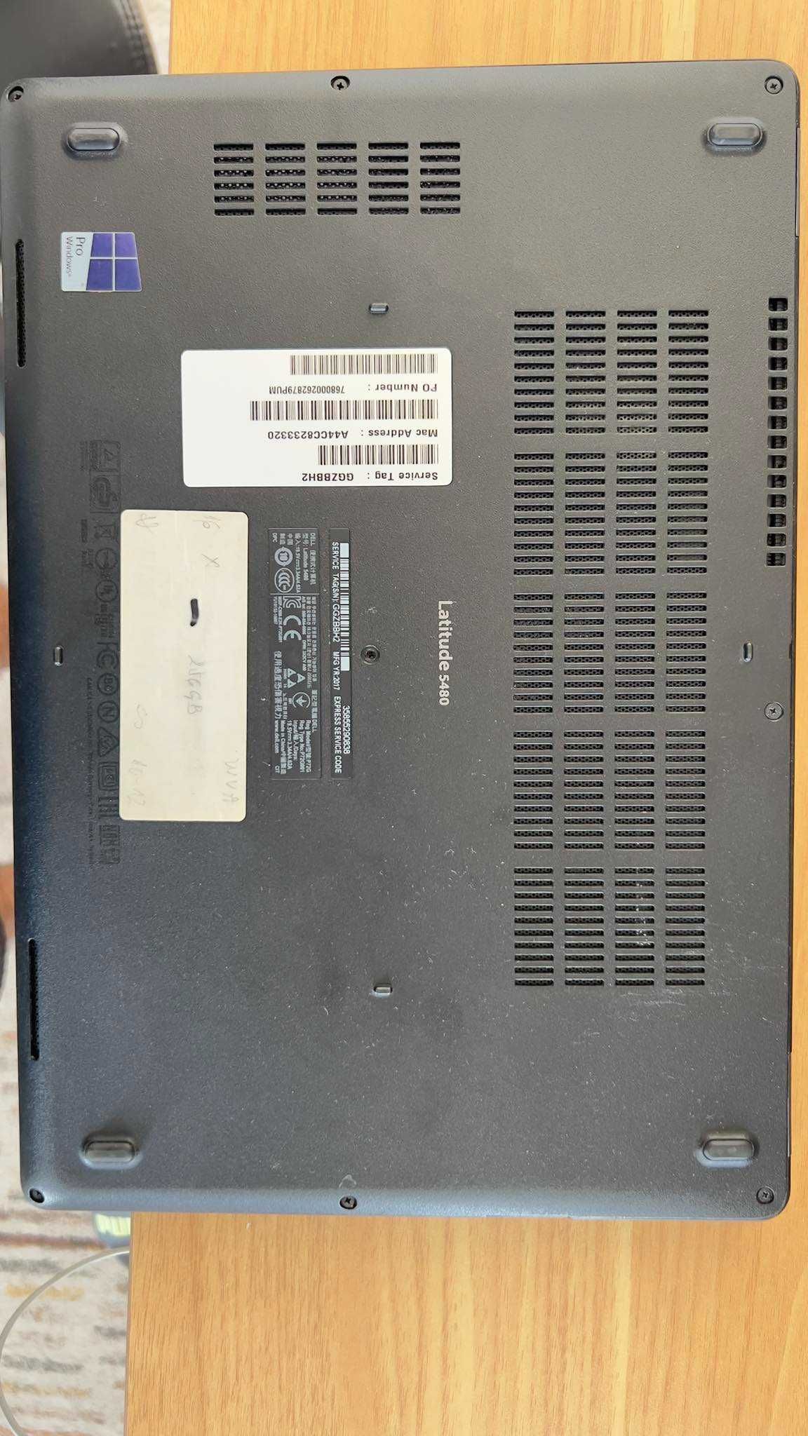 Dell Latitude 5480 I7-6600U 16GB/256SSD