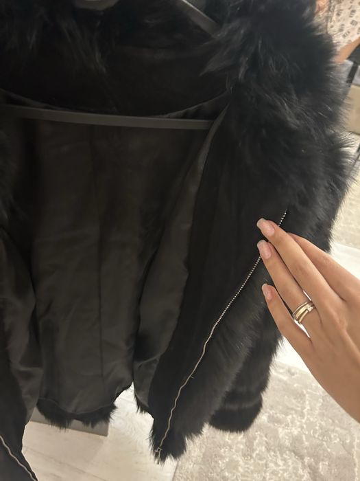 Haina de blana vulpe naturala