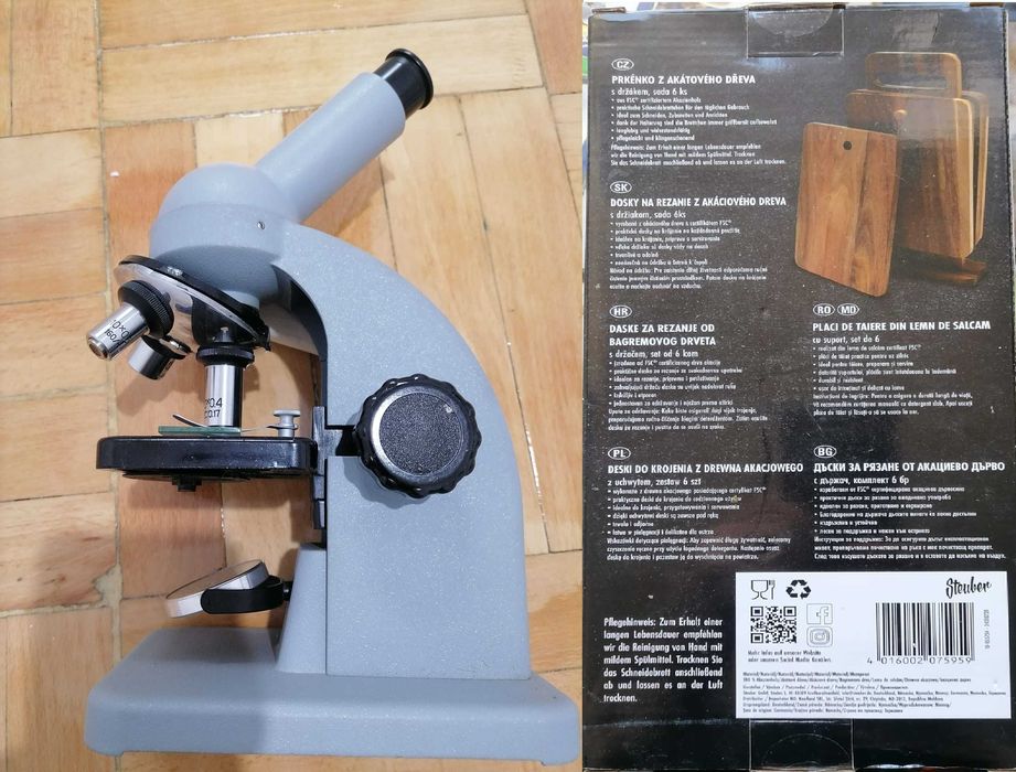 Pachet Microscop IOR MD-2 si 6 placi taiere lemn