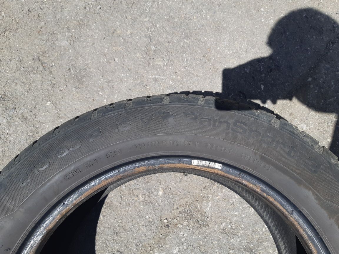 По 1 бр 215 55 16 Michelin primacy 3 и Uniroyal rainsport 3