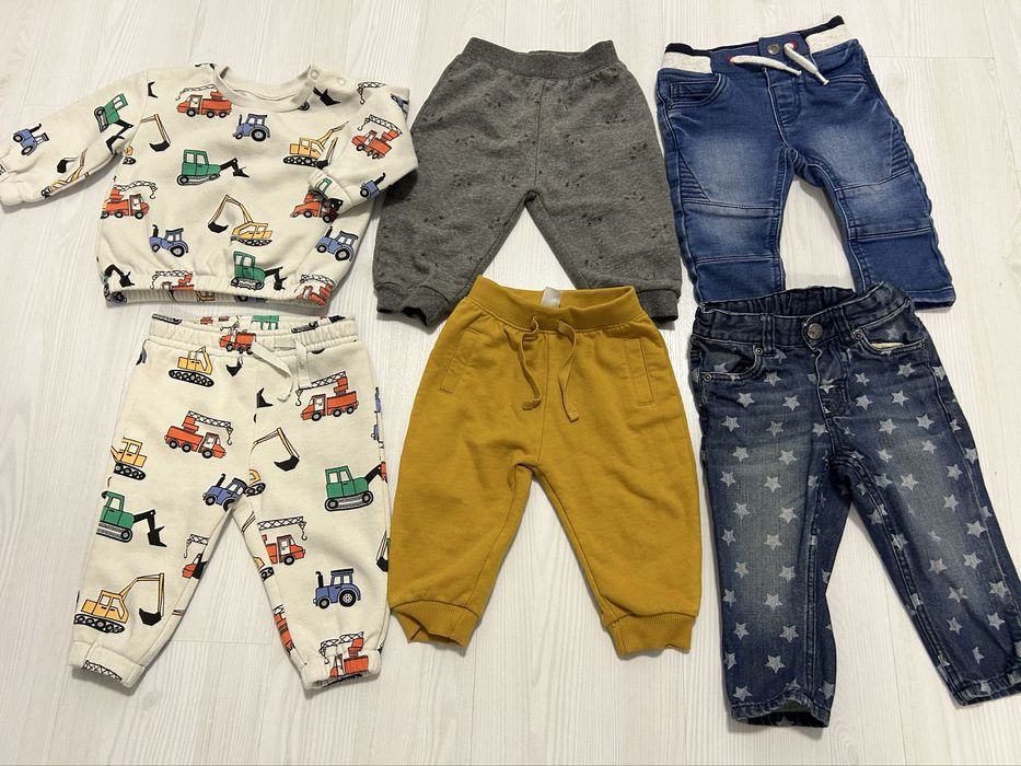 Lot trening, pantaloni sport si blugi marimea  6/9 luni(74)