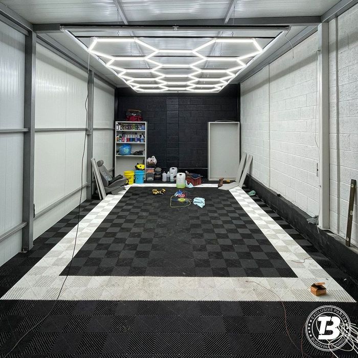 Pardoseala Modulara pentru Garaj si Ateliere Detailing - Alb