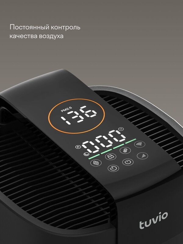 Очиститель воздуха с Wi-Fi, ионизацией, без увлажнения Tuvio THP01DE