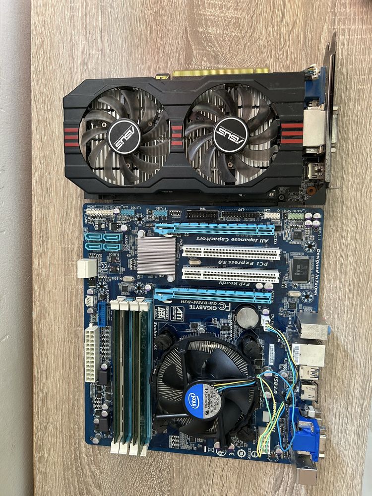 Комплект: i5-3550 / GTX 650 Ti / 16GB DDR3 / GA-B75M-D3H
