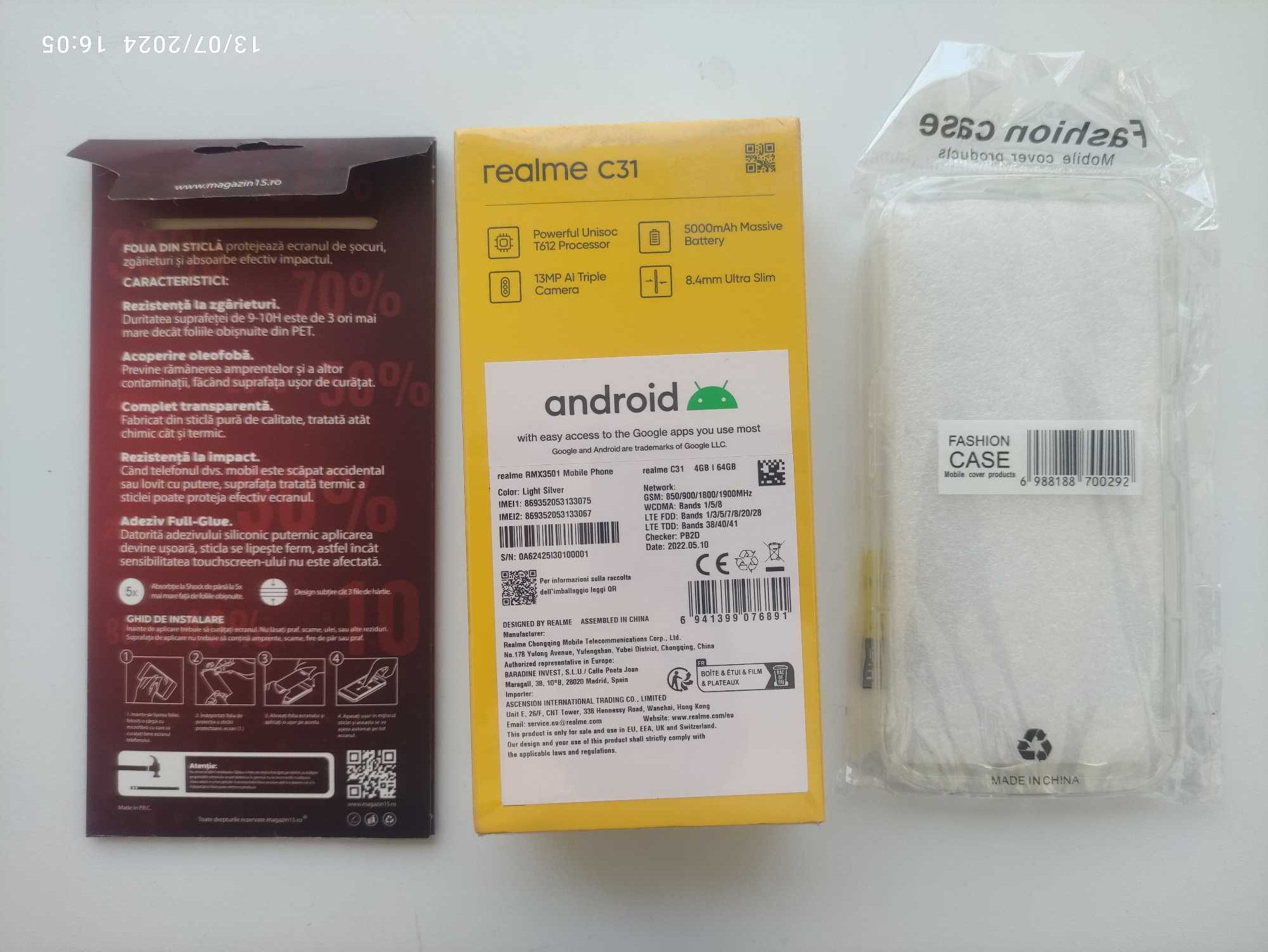 Realme C31, 64 GB, 4 GB - nou, sigilat