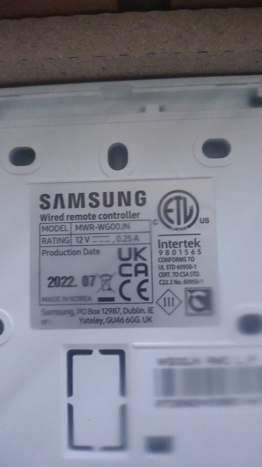 Vand Termostat Samsung MWR-WG00JN: