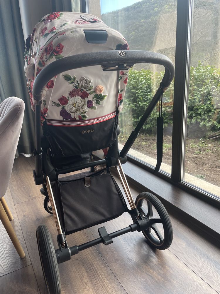 Количка Cybex Priam Spring Blossom Rose Gold