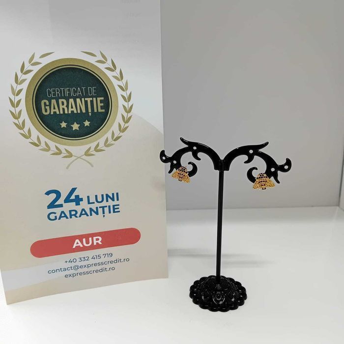 Cercei aur 14k 1.63g (ag49 Esplanada b.4227.1) * 2 ani garantie