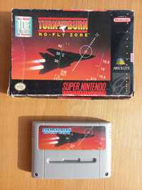 Caseta joc Turn and Burn: No-fly Zone, Nintendo SNES, PAL