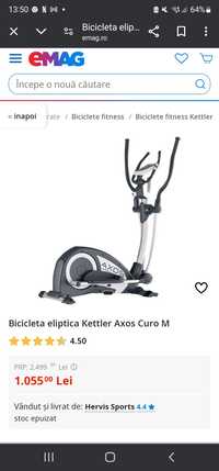 Vand bicicleta eliptica Kettler Curo M