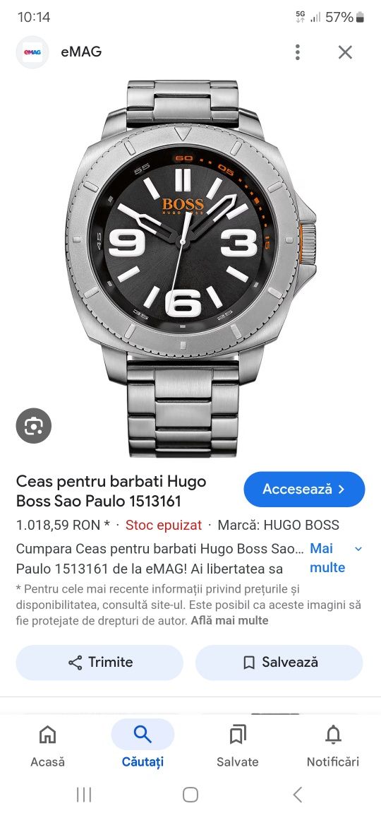 Ceas Boss Orange impecabil