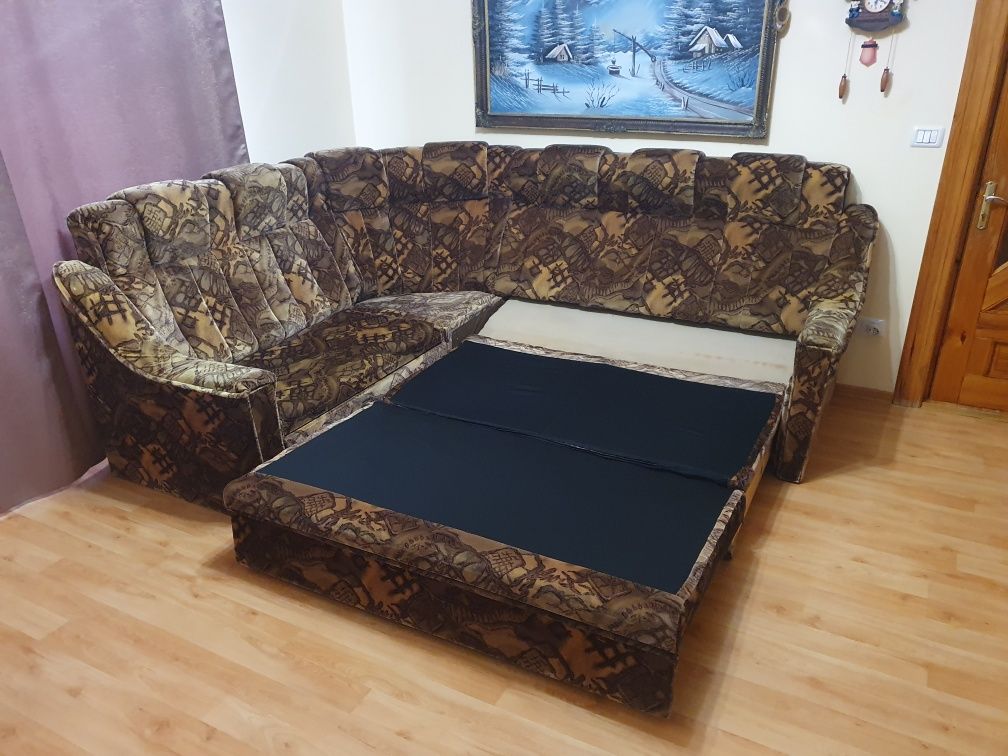 Colțar + fotoliu de sufragerie (canapea pe colț)
