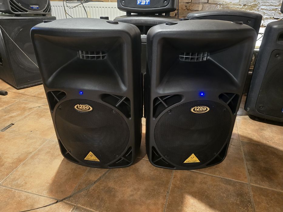 Boxe active Jbl Prx815w 1500w/Behringer B812 Neo 1200w