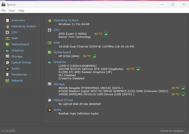 Calculator Unitate PC Gaming Hp Ryzen 5 4600G Ram 16G GTX