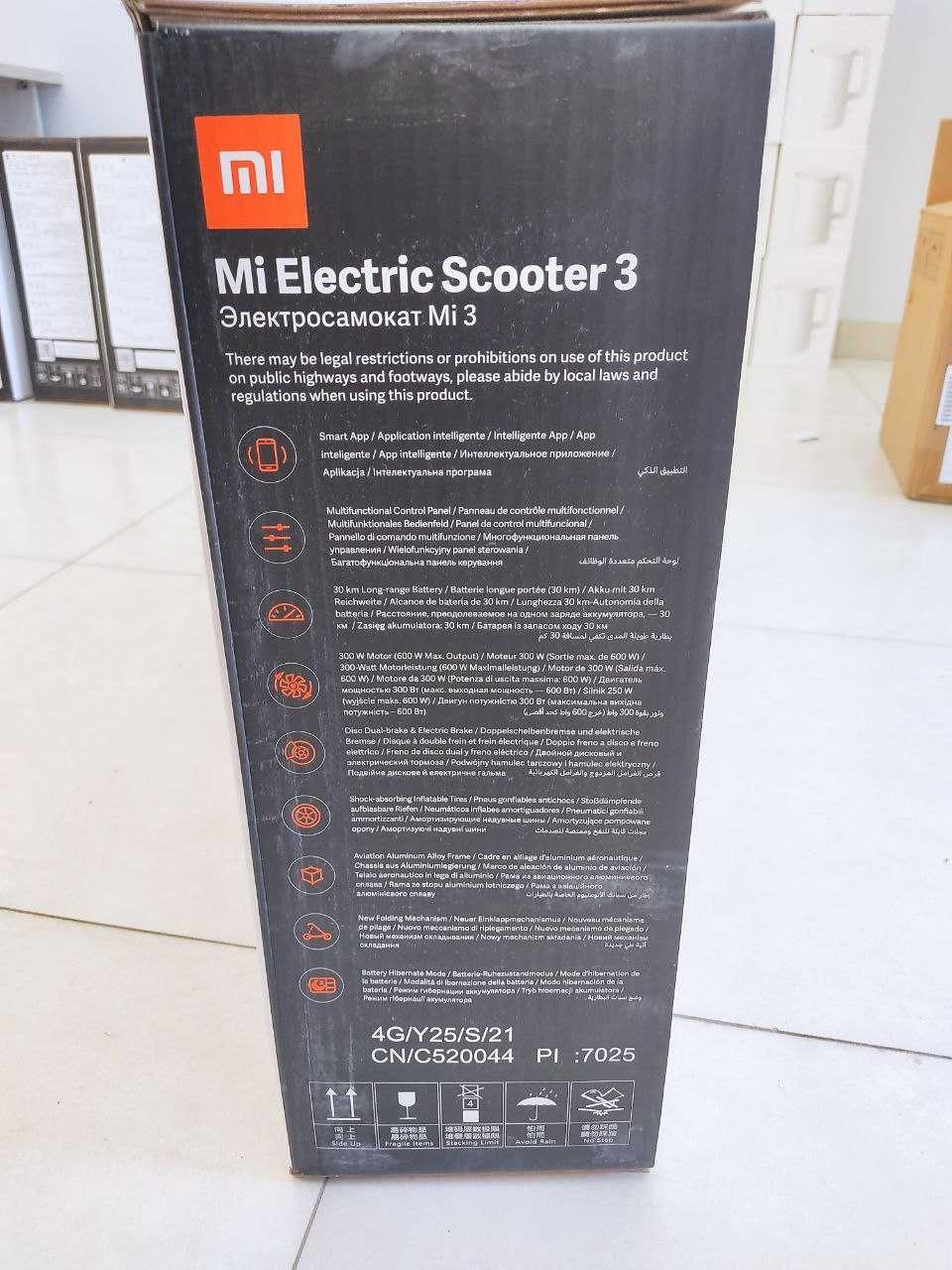 Электросамокат Mi Electric Scooter 3 Черный/Серый (GLOBAL) С ГАРАНТИЕЙ