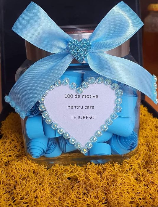 Borcan "100 de motive pentru care TE IUBESC"