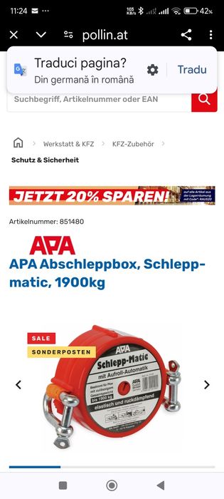 sufa retractabila pt tractări , asigurare marfa