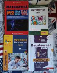 4 carti de matematica pentru bacalaureat (teste rezolvate si materia)