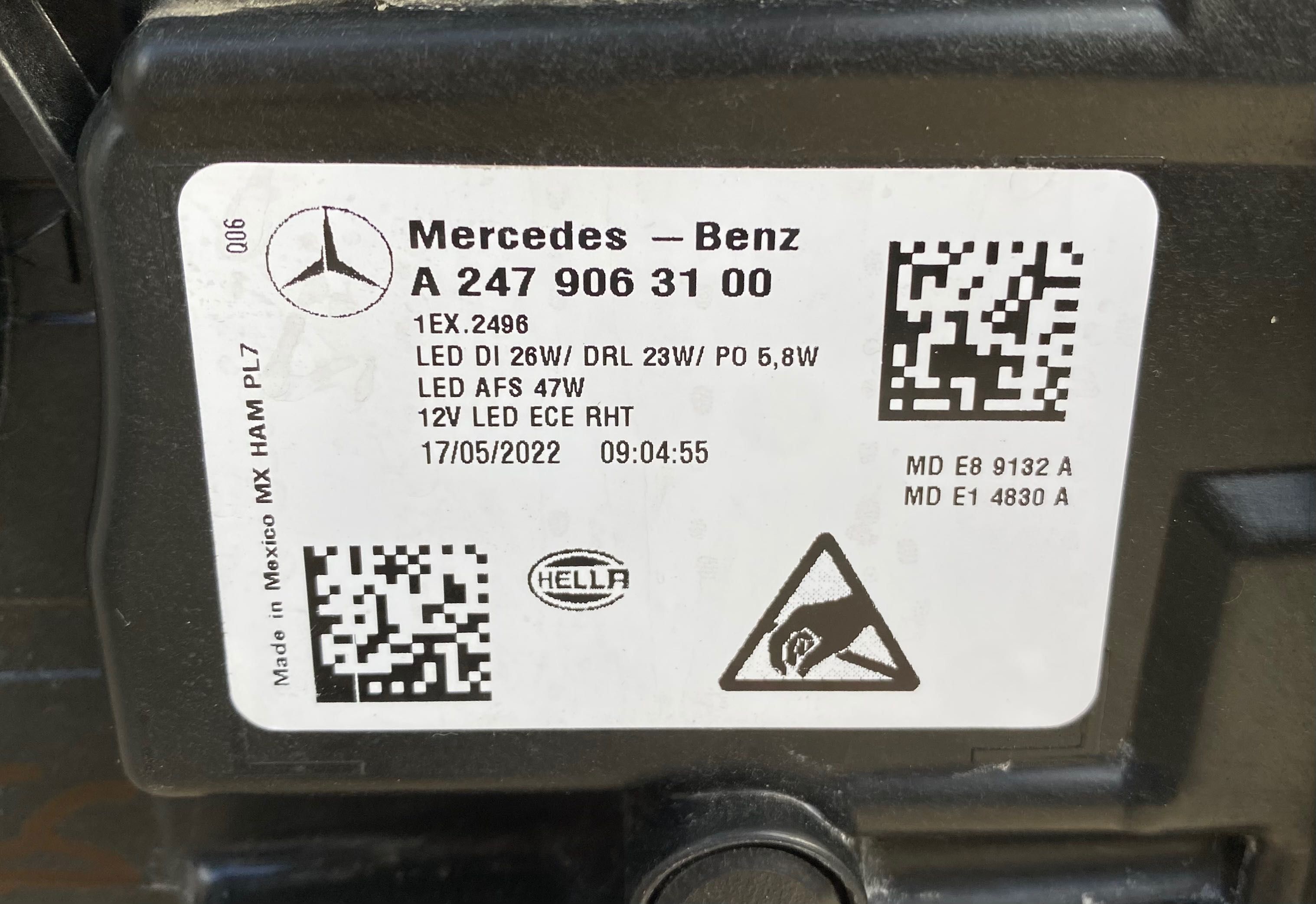 Фарове far Led фар за Мерцедес ГЛБ A247 Mercedes GLB W247