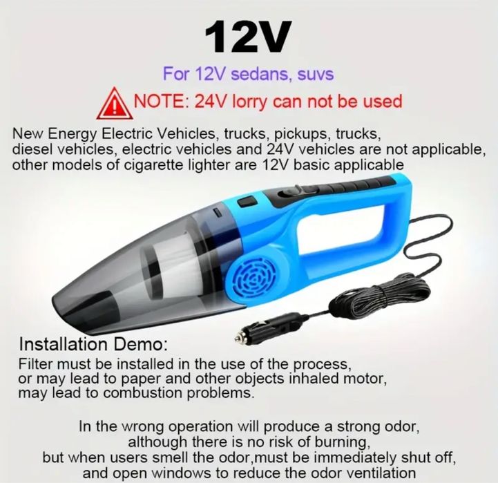 aspirator portabil pentru masina